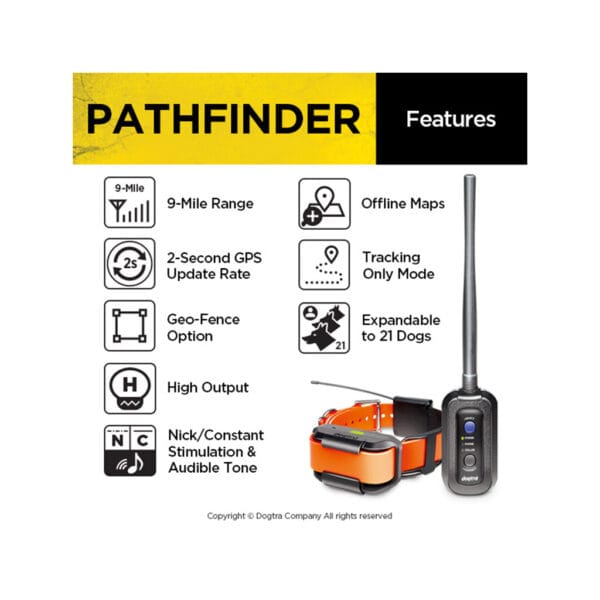 Ogrlica za praćenje pasa GPS Dogtra PATHFINDER-5634