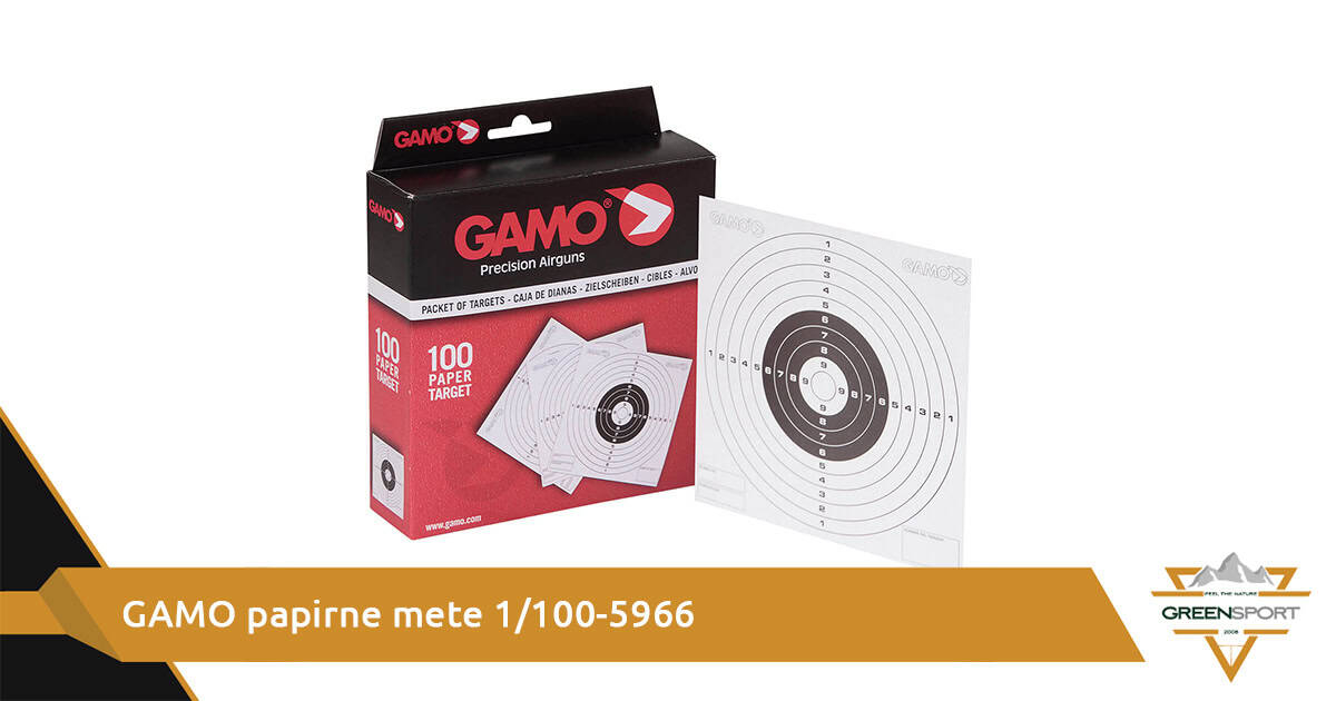 Papirna meta GAMO 14X14 za vazdušnu pušku 1/100-5966 - GREENSPORT