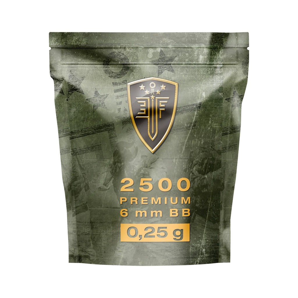 Kuglice ELITE FORCE PREMIUM BB 6mm 0.25g WHT 2500kom BELE 2.6105-6524 1 Kuglice ELITE FORCE PREMIUM BB 6mm 0.25g WHT 2500kom BELE 2.6105-6524