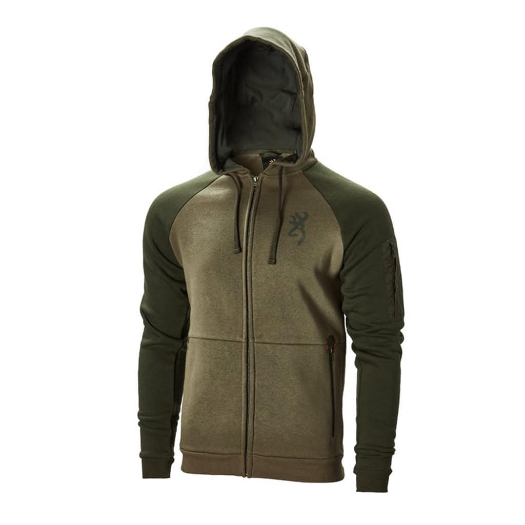 Lovački Duks sa zipom BROWNING SNAPSHOT green-6323 1 Lovački Duks sa zipom BROWNING SNAPSHOT green-6323