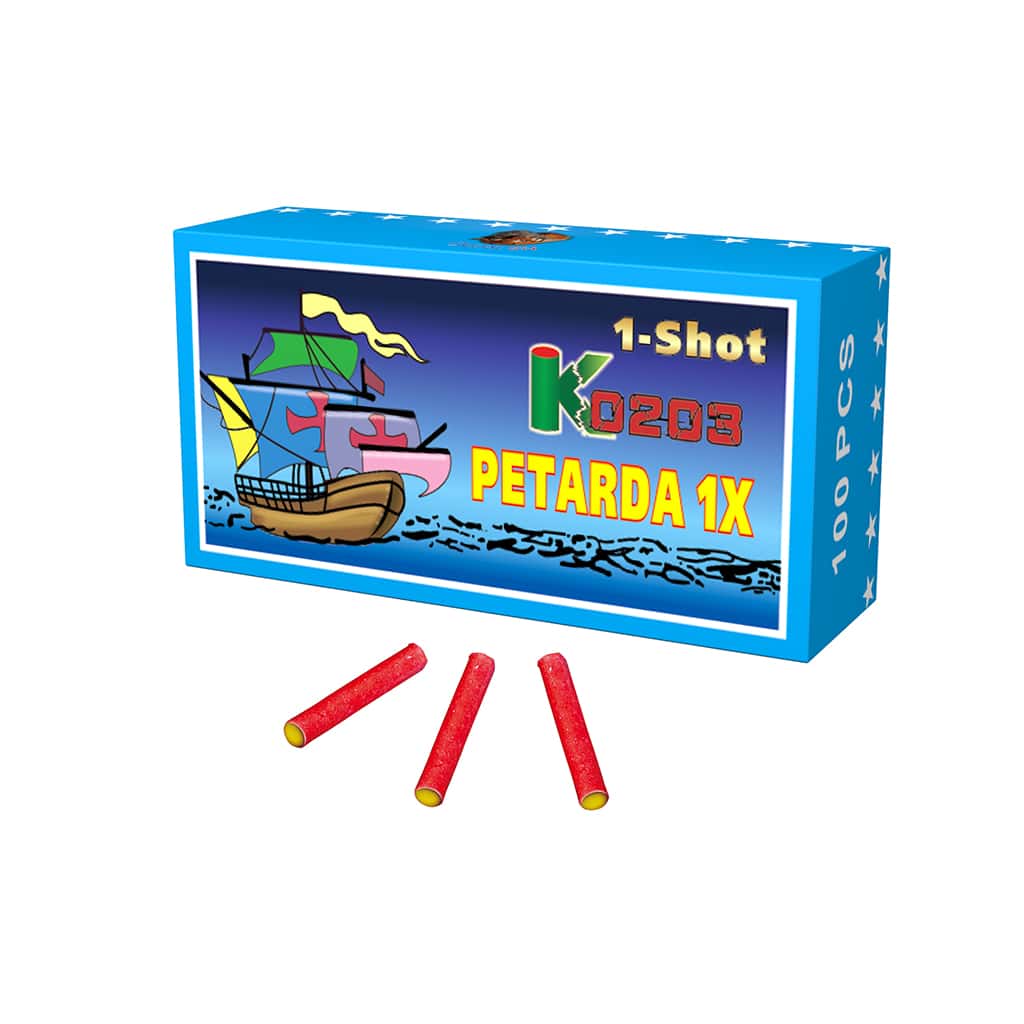 Petarda PIRAT 1 pucanj K0203 1/100 kom-5078 1 Petarda PIRAT 1 pucanj K0203 1/100 kom-5078